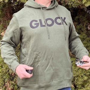 Mens Cotton XLarge green hoodie, brand new